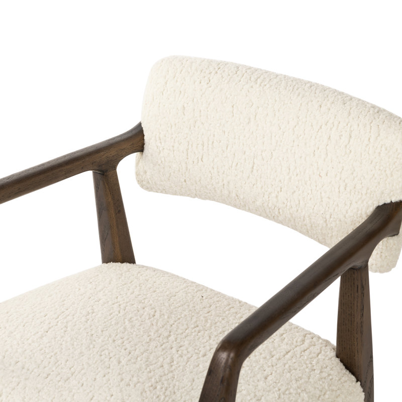 Tyler Upholstered Arm Chair, Cream