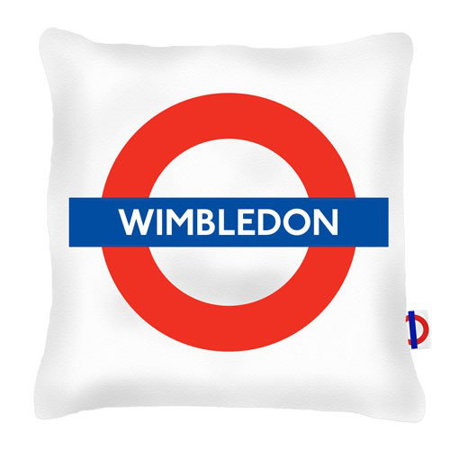 Wimbledon Tube Station London Transport Cushion