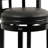 Swivel Upholstered Faux Leather Counter Stool with Solid Wood Frame-69426735-69426734