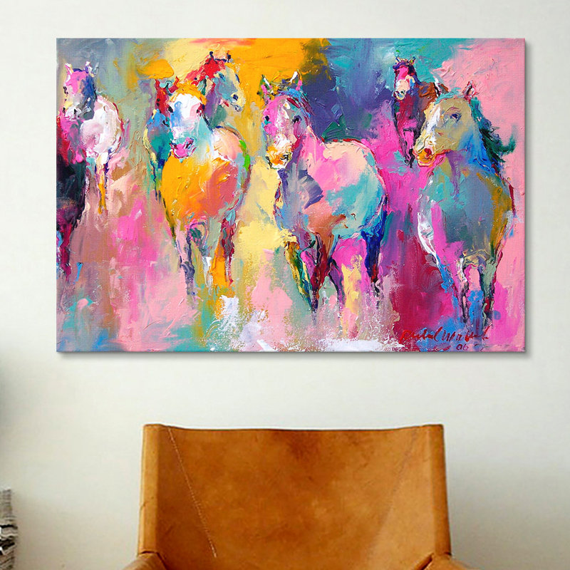 « wild », impression d’art graphique, 18" H x 26" L x 1,5" D, Toile