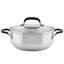 KitchenAid Stainless Steel Casserole with Lid, 4-Quart, Brushed Stainless Steel