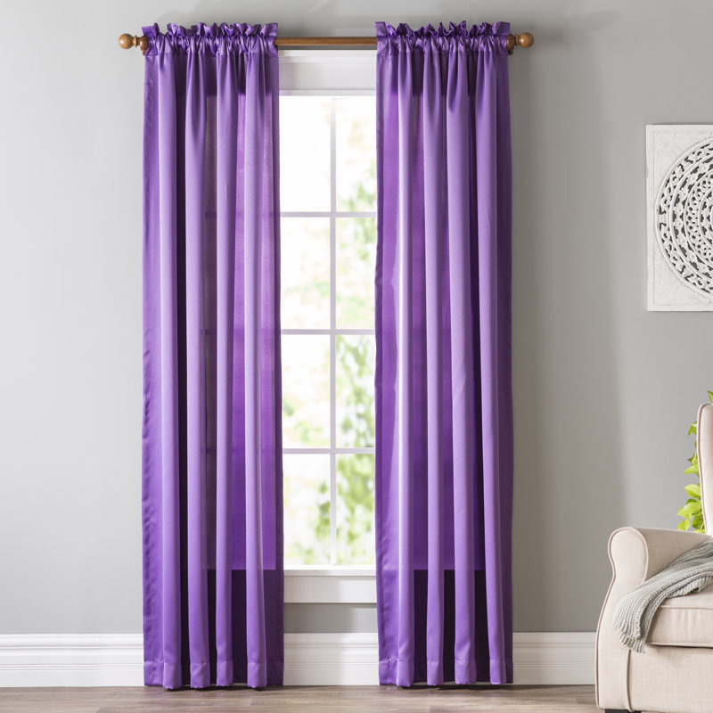 Thermal Room Darkening Curtain Panel, Vintage Blue, 1, 54" W x 84" L