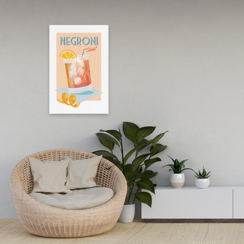 Art de cocktail Negroni - Negroni, H 24 po x l 16 po
