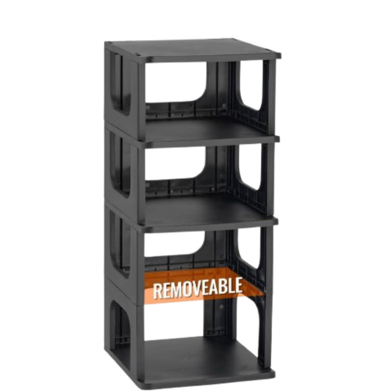 5-tier Narrow Shoe Rack Organizer Stackable Vertical Shelf