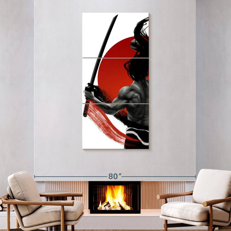 Samurai Sword Blade, 75" H x 36" W