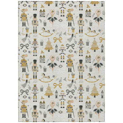 Xhevrie Machine Woven Area Rug