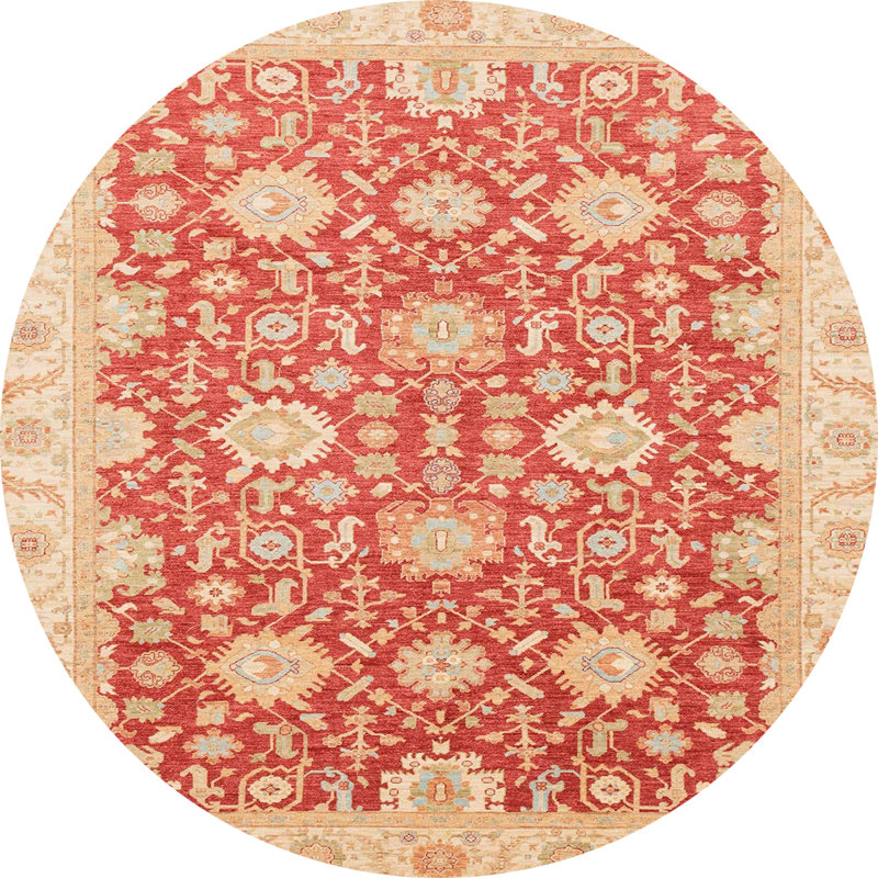 Tapis abstrait 4061, Rond 4 pi
