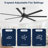 84" Industrial HVLS Ceiling Fan Without Light, Commercial Extra Large Ceiling Fan with Remote Control, Reversible DC Motor, Aluminum Blades for Warehouse Garage Patio Gym-1494922070-1507101478
