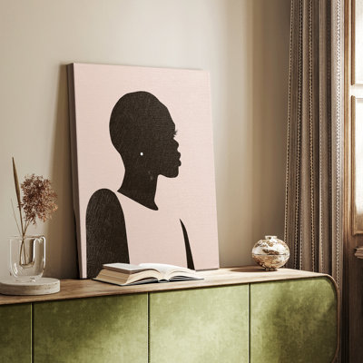Pink Silhouette II -Gallery Wrapped Cavas
