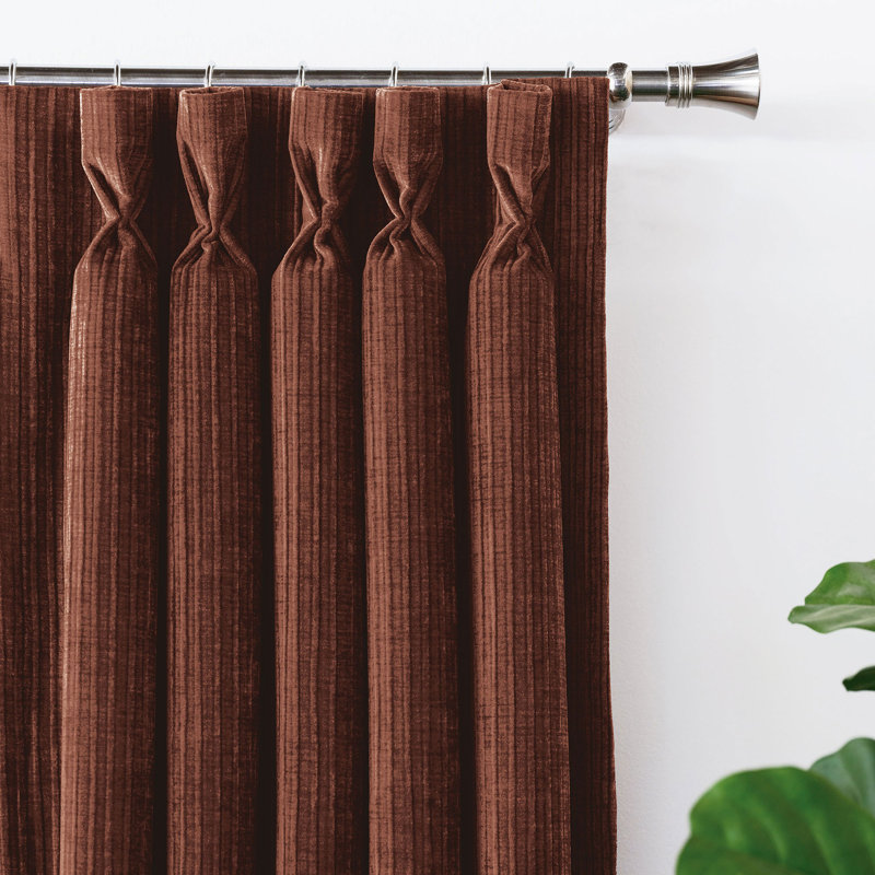 Rideau obscurcissant en chenille Rufus, L 20 po x L 120 po