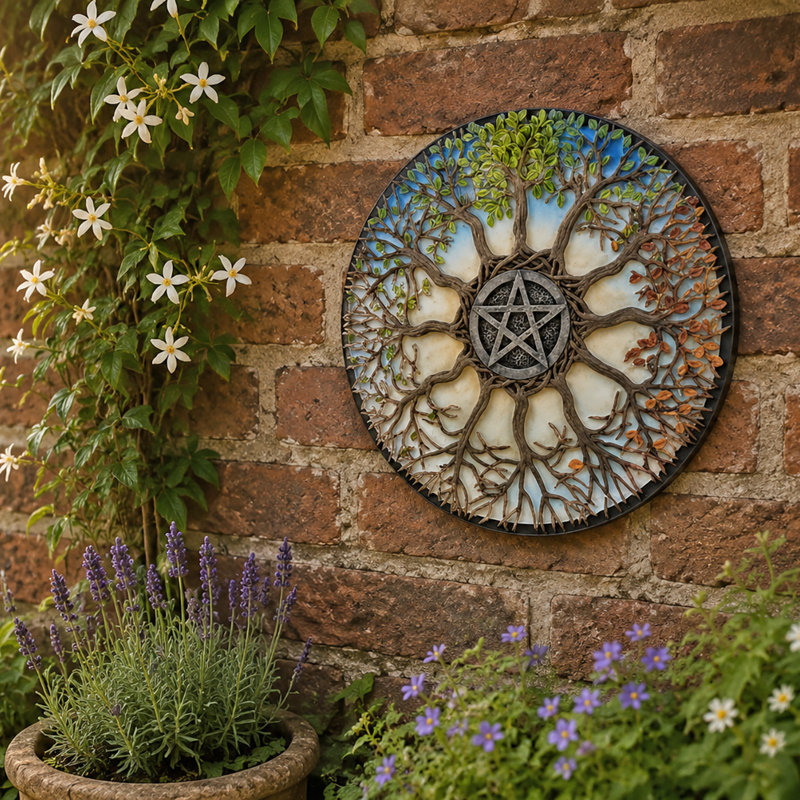 Traditional Plants & Flowers Wall Decor on Resin