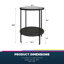 Arshaluys Glass Top End Table