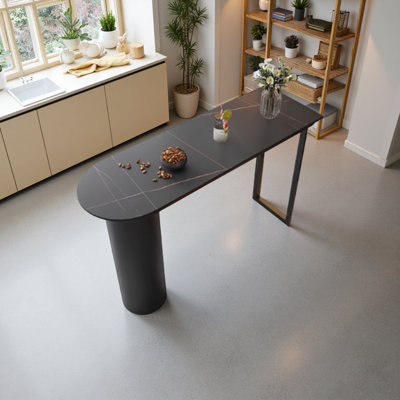 Modern minimalist rock plate bar table