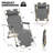 Outdoor Folding Lounge Chairs Recliner, Foldable Reclining Chair with Adjustable Backrest & Footrest-91677058