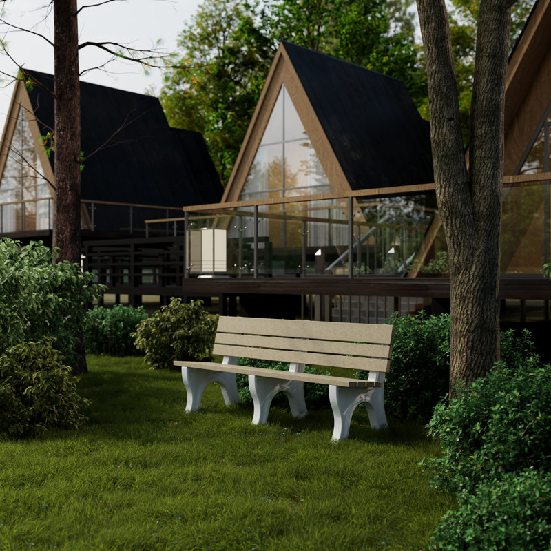 Banc Heritage Park, Brun clair/blanc, 6 pi