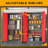 Steel Single Storage Cabinet with Lock ( 72'' H x 32'' W x 16'' D)-1210186935