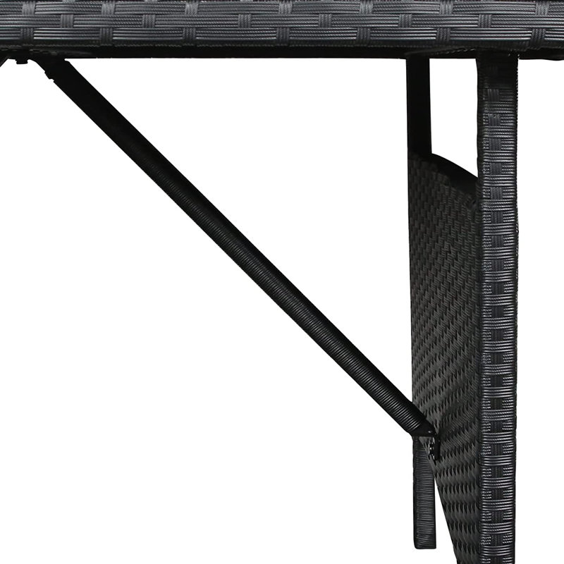 Table de salle à manger Mcgaughey, Noir