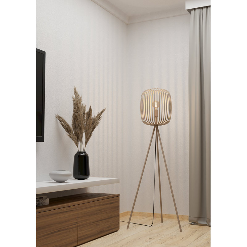 Hersche 141cm Tripod Floor Lamp, Brown