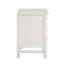 Table de chevet avec 4 tiroirs de rangement - Blanc antique