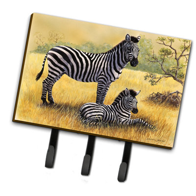 Metal Wall Organizer with Key Hooks