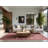 Soft Plush Escoto Valentines Modern & Contemporary Abstract Area Rug in Brown – Rose Binding-767230715
