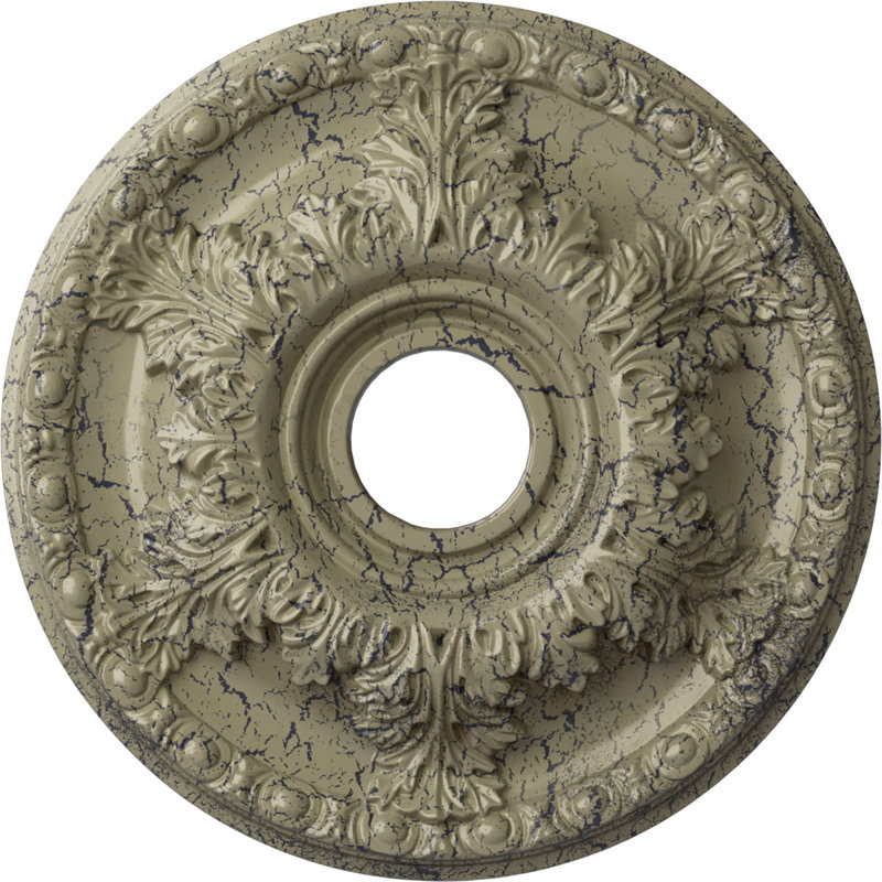 Médaillon de plafond Endurathane Granada, DE 18 po x P 3 1/2 po x P 2 1/2 po (convient aux auvents jusqu'à 6 5/8 po)