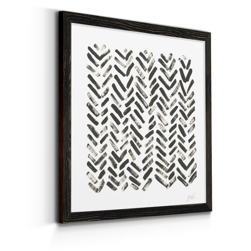 «Mixed Signals VII», reproduction sur toile encadrée, H 17 po x l 17 po x P 1,5 po, Cadre noir