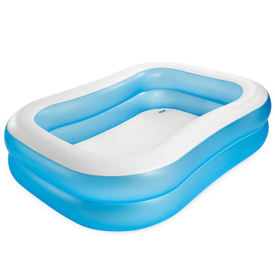 Intex: piscine familiale centrale de nage - 80 x 60 x 19 po - bleu - piscine gonflable, jeu d'eau dans la cour Splash & Wade, vinyle, parois latérales larges, 143 gallons, enfants de 3 ans et plus