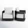 Everlee Metal Outdoor Swivel Chair