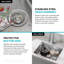 Évier de cuisine en acier inoxydable calibre 18 KRAUS Fairlane-109400370-114834511