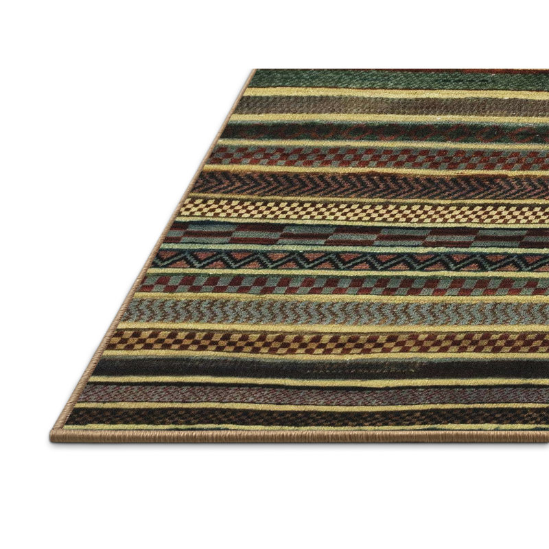 Abstract Indoor Rug, Rectangle 7' x 9'