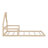 Wood Floor Bed With House-Shaped Headboard-453419973-453419970