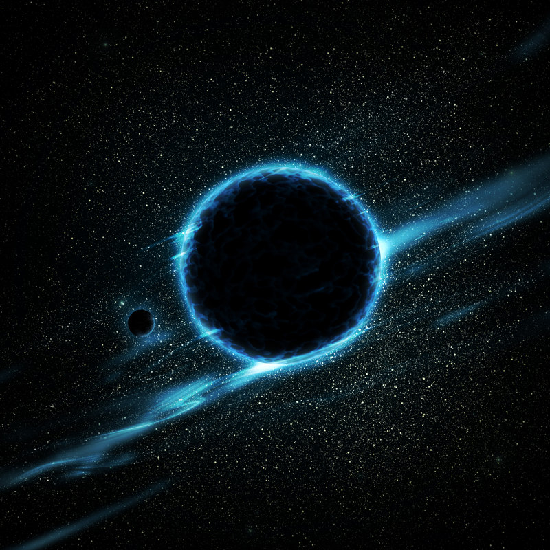Dark Star by Maxsattana - Wrapped Canvas Print, 30cm H x 30cm W x 3.8cm D