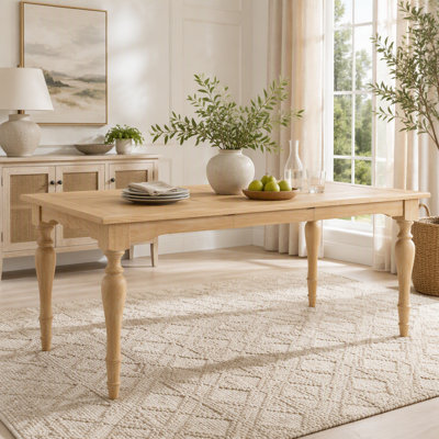 Vintage Extendable Dining Table with Turned Legs
