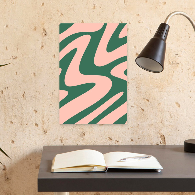 Art contemporain contemporain abstrait, 18" H x 12" W