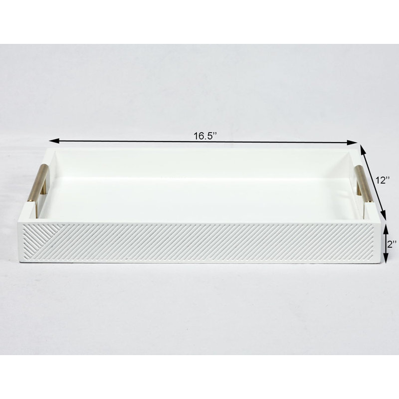 Hadder Tray, White
