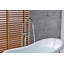 Robinet de baignoire autoportant monocommande à fixation au sol avec douche à main-126707560