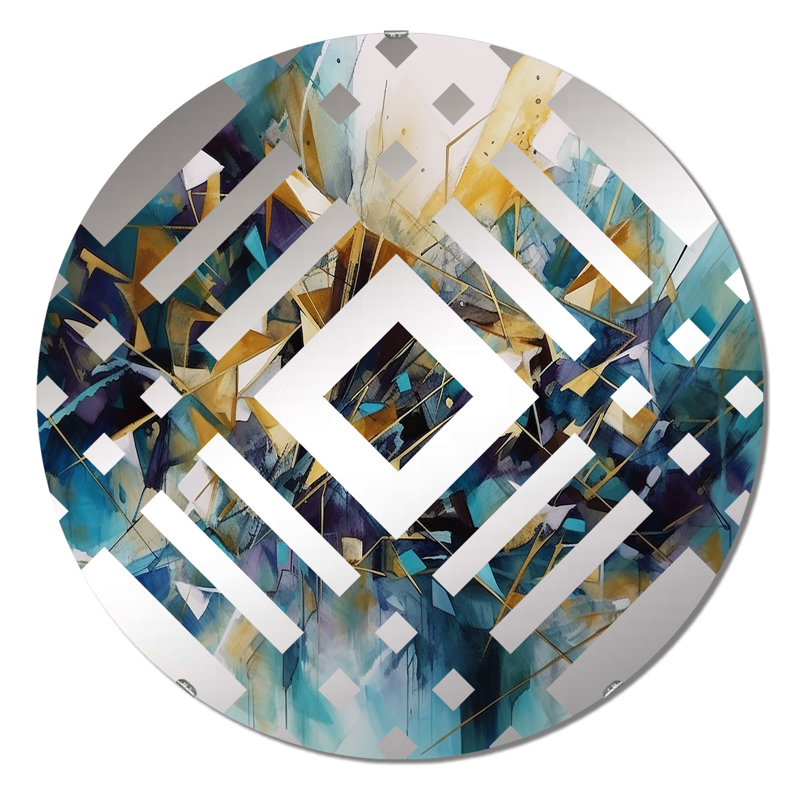 Geoni - Miroir décoratif diamant, 23,6 po x 23,6 po