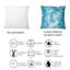 Coussin décoratif imprimé de nuages liquides bleu clair-1673946526