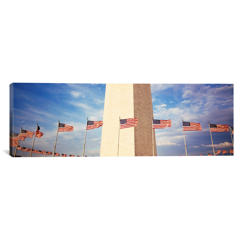 «Panoramic Washington Monument Washington», reproduction de photo sur toile tendue, H 20 po x l 60 po x P 1,5 po