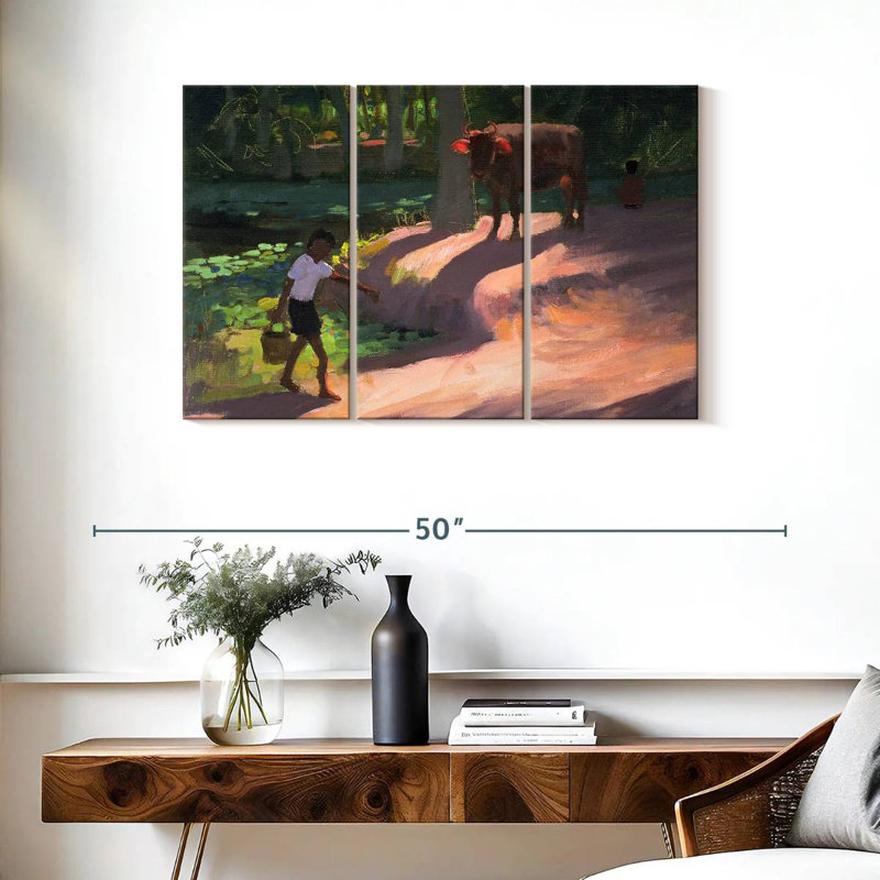 Brampt Kerala Backwaters India, 24" H x 38" W