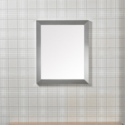 Aspasius Wood Flat Wall Mirror
