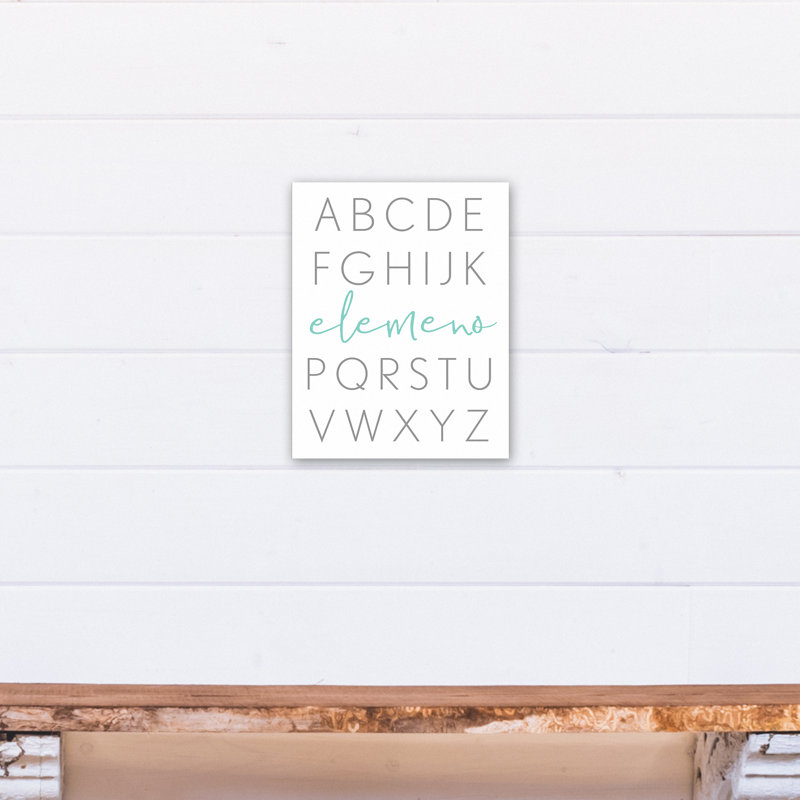 « alphabet vrille », art sur toile
