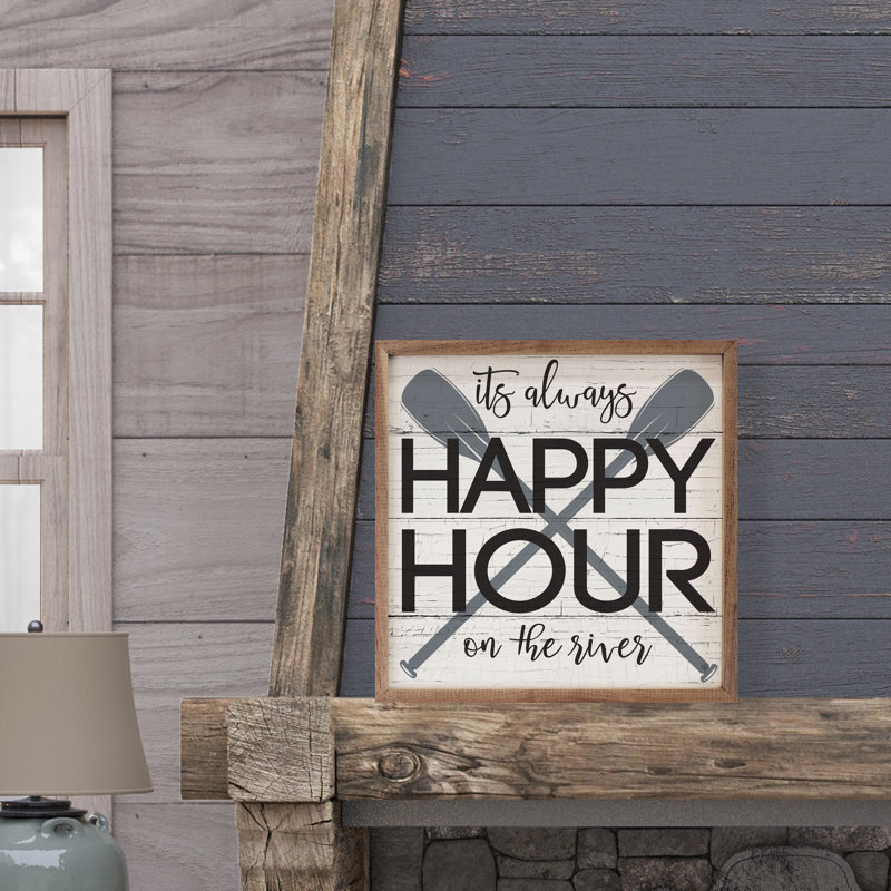 Happy Hour River Oars, H 4 po x l 4 po
