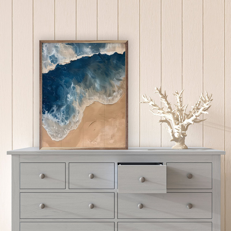 Foamy Shore I par Petals Prints Design, H 10 po x l 8 po