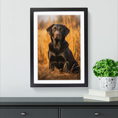 Labrador Retriever Symbolism - Single Picture Frame Print on Wood