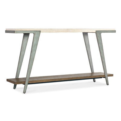 Commerce And Market 61'' Marble Top Console Table