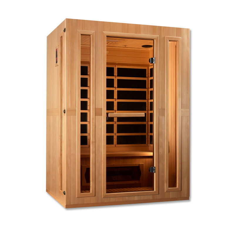 Dynamic Saunas Maxxus 3 - Person Bluetooth Compatible FAR Infrared Sauna in Hemlock