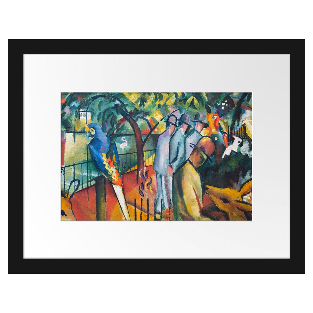 Gerahmter Kunstdruck Zoological Garden von August Macke