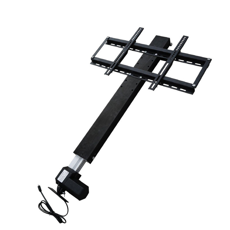 Support électrique à hauteur réglable pour téléviseur avec support électrique et support de 110 lb pour un bureau à domicile de 26 à 57 pouces